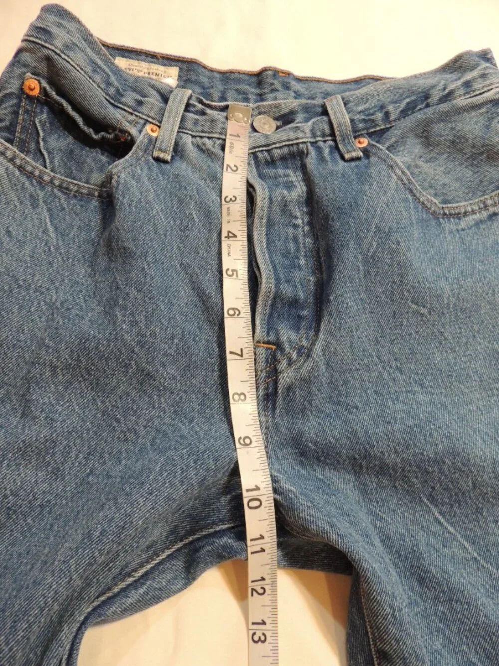 Levi 501 Jeans Button Fly 2004 Women 27x30 Pockets Large E Denim Blue Jeans